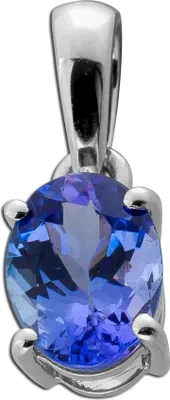 Produktbild von Tansanit Anhänger Platin 950 blauer Edelstein 1.25ct