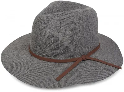 Produktbild von styleBREAKER Bogart Hut, Fedora Knautschhut mit Zierband in Wildleder Optik, Cowboy Hut, Damen 04025009
