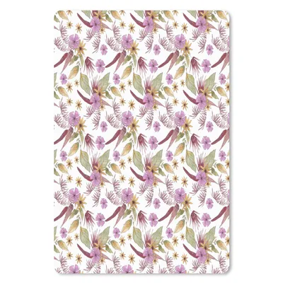 Produktbild von MuchoWow® Mauspad Mousepad Blumen - Lila - Muster 40x60 cm - Mousepads - Maus Mat - Pad - Mausunterlage - Schreibtisch Accesoire
