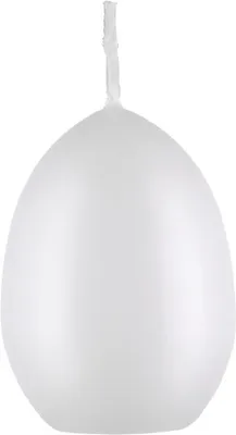 Produktbild von Kopschitz Kerzen Eierkerzen Weiß, 60 x 45 mm, 6 Stück