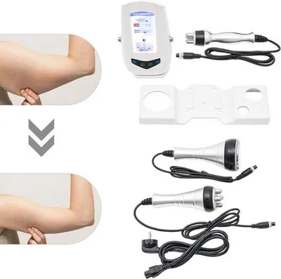 Obrázok produktu pre Ultrazvukové zariadenie na redukciu tuku – výkon 50 W – masážny prístroj na telo – biela farba