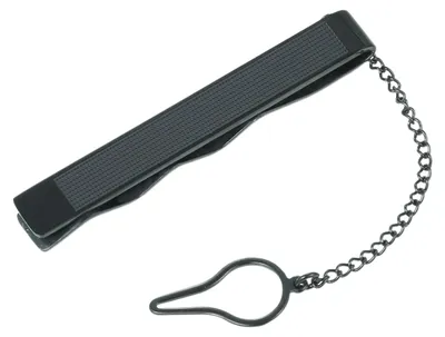 Produktbild von DonDon® Herren Krawattenklammer Krawattennadel – schwarz gemustert
