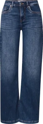 Produktbild von Street One Wide Jeans 'Wide Leg Jeans', A379171, mid blue soft washed, Gr. 27 x 30