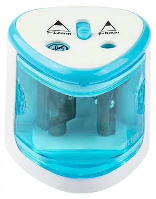 Produktbild von Strigo Elektrischer Doppel Spitzer mit Behälter Blau