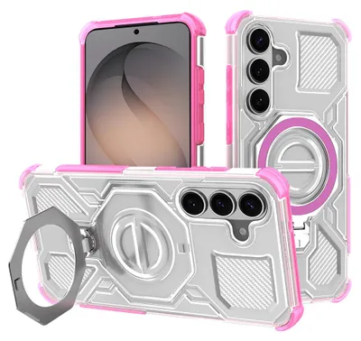 Produktbild von Techsuit - Carbon Shield PRO Hülle für Samsung Galaxy S26 - pink-transparent