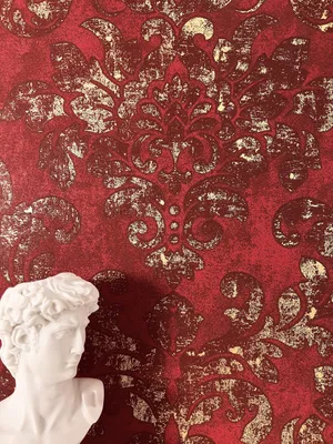 Produktbild von NEWROOM Tapete Rot Vliestapete Ornamente - Barocktapete Vintage Weinrot Gold Leicht glänzend Mustertapete Klassisch Prunkvoll