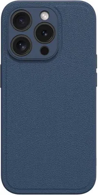 Zdjęcie produktu dla Etui na iPhone'a 15 Pro Max | wąskie, ze skórypoliuretan | ciemnoniebieskie