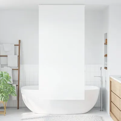 Immagine prodotto di Tenda a Rullo Doccia Cassonetto 90x240 cm Larghezza Tessuto