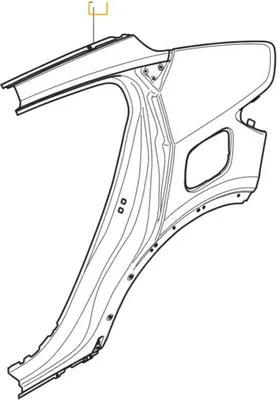 Produktbild von VOLVO C40 Kotflügel hinten links, linke Seitenwand OE