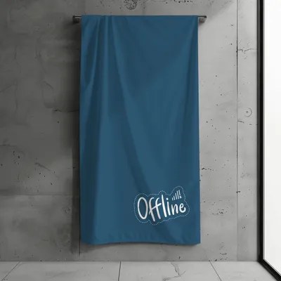 Produktbild von Badetuch, Strandtuch XXL, Kollektion "FERNWEH", Offline 100x200 cm, Baumwolle & Mikrofaser Mix, Schnelltrocknend