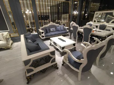 Produktbild von s Wohnzimmer Set 2x 3-Sitzer Sofas, zwei Sesseln und Couchtisch