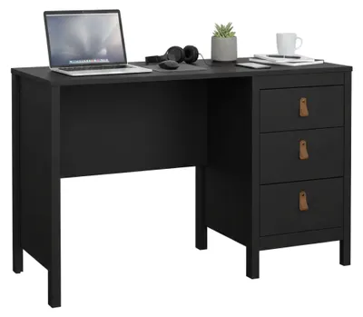 Produktbild von Schreibtisch Murjan, Mehrzweckschreibtisch, Bürotisch für PC, Eckschreibtisch, 120x48 h77 cm, Schwarz