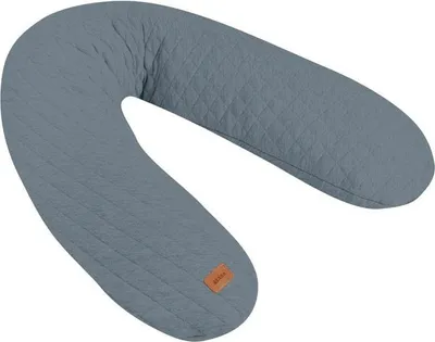 Zdjęcie produktu dla Poduszka ciążowa Beaba Big Flopsy, Fleur de Coton, Szary Mineralny, 170 cm, Oeko-Tex