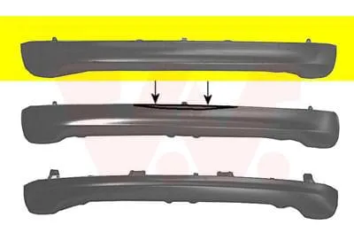 Produktbild von VAN WEZEL Heckwand 5430634 für TOYOTA Yaris Schrägheck (P1) Stahl