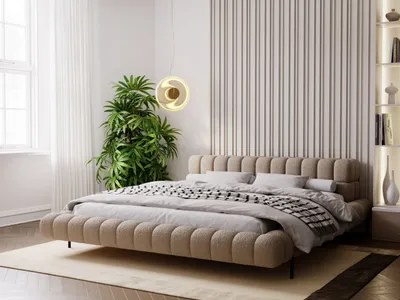 Produktbild von GrainGold Polsterbett Imagine 180x200 cm - Bett 180x200, Polsterbett mit Lattenrost -Braun (Anthology 04)