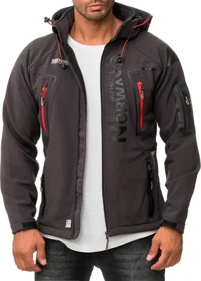 Produktbild von Geographical Norway Herren Regular Fit Softshelljacke  techno men Dark Grey S