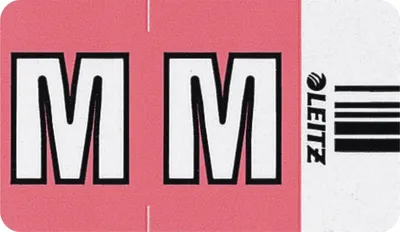 Produktbild von Orgacolor Buchstabensignal M VE=10x250 Stück rosa