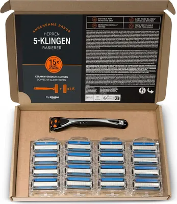 Produktbild von Herrenrasierer mit Klingen, 12 Klingenköpfe