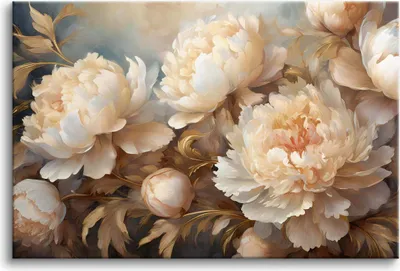 Obrázek produktu pro Obrazy na plátně pro obývací pokoj ložnice Květiny Nástěnná dekorace Glamour 80x120