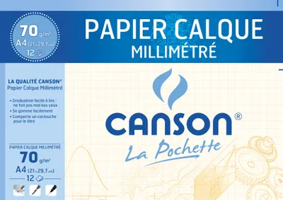 Image de CANSON Millimeterpapier, transparent, DIN A4, 70/75 g/qm