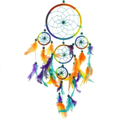 Produktbild von Dreamcatcher - Traumfänger KUNTERBUNT  22 cm 4 x klein