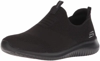 Produktbild von Skechers Damen Ultra Flex First Take Sneaker, Black Knit Mesh Trim, 35 EU