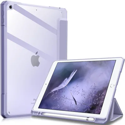 Produktbild von Fintie Hybrid Hülle für 10.2 Zoll iPad 9./8./7. Generation 2021/2020/2019 – Pastellviolett