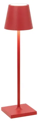 Produktbild von Poldina Pro Micro Red wiederaufladbare und dimmbare LED-Tischleuchte mit einer Akkulaufzeit von bis zu 12 Stunden