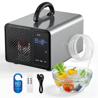Produktbild von Ozongenerator 36000 mg/h - Industrielles Ozongerät - Für bis zu 300 m² - Mit Fernbedienung - 15 s Startverzögerung - Wasser-Ozonisierung - Geruchsentferner für Auto Hotel Wohnung