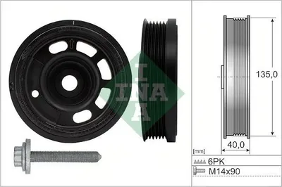 Obrázok produktu pre Remenica Kľukového Hriadeľa Vw 1.0Tsi (Sada)