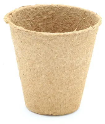 Produktbild von 6 cm Anzuchttopf rund auf Holzfaser Basis | Holzfaser Anzuchttöpfe von FLORTUS, Menge (Stück):120 Stück