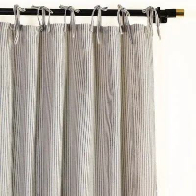 Productafbeelding van Gestreept boho-gordijn voor lichtfiltratie en decoratie