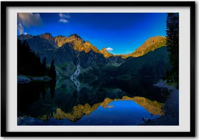 Produktbild von Bild - Bilder - Bilderrahmen - 70 cm x 50 cm - MDF-Rahmen, Wandkunst Tatry