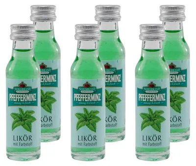 Produktbild von Nordbrand Pfefferminz Likör (24 x 0,02L)