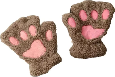 Produktbild von PA-21324 fingerlose Handschuhe - Braun2 für den Winter KP21324