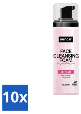 Produktbild von 10 x Sence Gesichtsschaum für empfindliche Haut - 150 ml - Vorteilspackung - 10 Stücke
