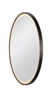 Produktbild von SLV 1007201 TRUKKO 60, Spiegel Ø60cm, chrom, schwarzer rand IP44