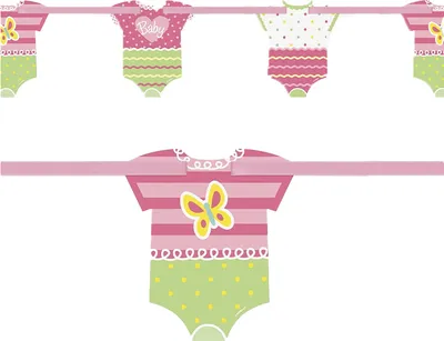 Produktbild von Unique Party - Punktemuster - Girlande, Papier, Baby Shower SG24653 (Einheitsgröße) (Pink/Grün/Weiß)