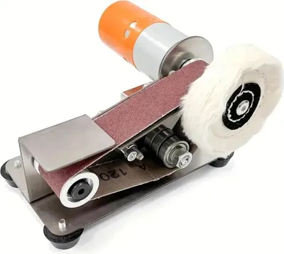 Produktbild von Mini Bandschleifer - Elektrische Schleifmaschine - 220V 50Hz - Drehzahlregelung - Schleifen und Polieren - Kantenschärfer für Heimwerker