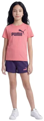 Produktbild von Puma ESS No.1 Logo Tee and Shorts Set G - Wild Pink, Größe:176