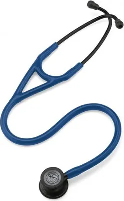 Produktbild von Littmann 6168, Akustisches Stethoskop, Navy, Schwarz, Silikon, Schwarz, Glasfaser, Erwachsene