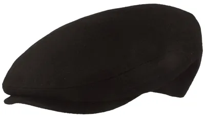 Einfarbige Sportmütze Flatcap von Hut-Breiter in schwarz