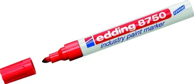 Image de Edding - Marqueur à peinture 8750 Industrie 2-4 mm rouge | 10 pièces