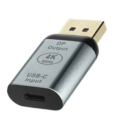 Produktbild von Avizar, Kompakter Videoadapter (USB-C Buchse auf DisplayPort Stecker), Grau