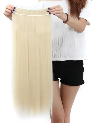 Obrázok produktu pre Predĺženie vlasov, 3/4 objemu, klipsňa, blond, 76 cm, 140 g