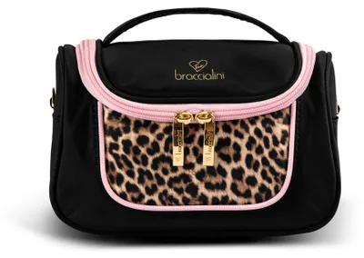 Produktbild von BRACCIALINI Milly Reise-Kosmetikkoffer, Schwarz, Kompakt & Leicht, wasserabweisend