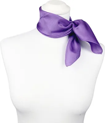 Produktbild von Nickituch Seidentuch flieder lila violett Twillseide 53x53cm