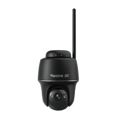 Immagine prodotto di Reolink Argus PT Ultra, telecamera di sicurezza esterna wireless 4K 8MP, con batteria, Wi-Fi 2,4/5GHz, tracciamento automatico, visione notturna a colori, rilevamento intelligente, audio bidirezionale, colore nero
