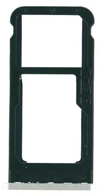 Produktbild von Nokia 6.1 Sim Karten Halter Tray Fach, Silber