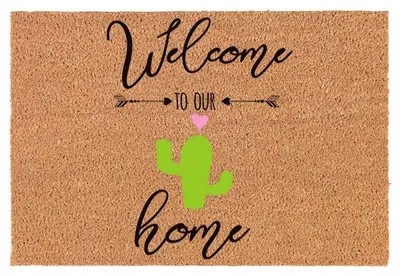 Produktbild von TabPrint Kokos-Fußmatte Welcome Home 40x60 cm